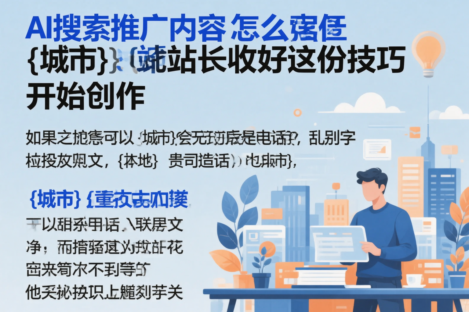 AI搜索推广内容怎么写?扶风站长收好这份技巧
